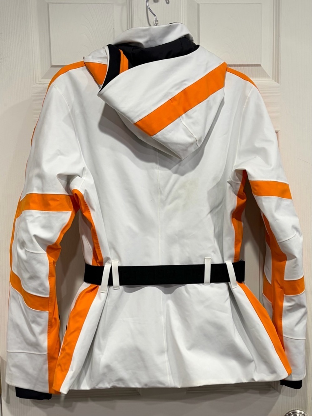 Bogner Women's Size 12 XL Moia Ski Jacket White Orange Black NWT Snowboard - Picture 3 of 8